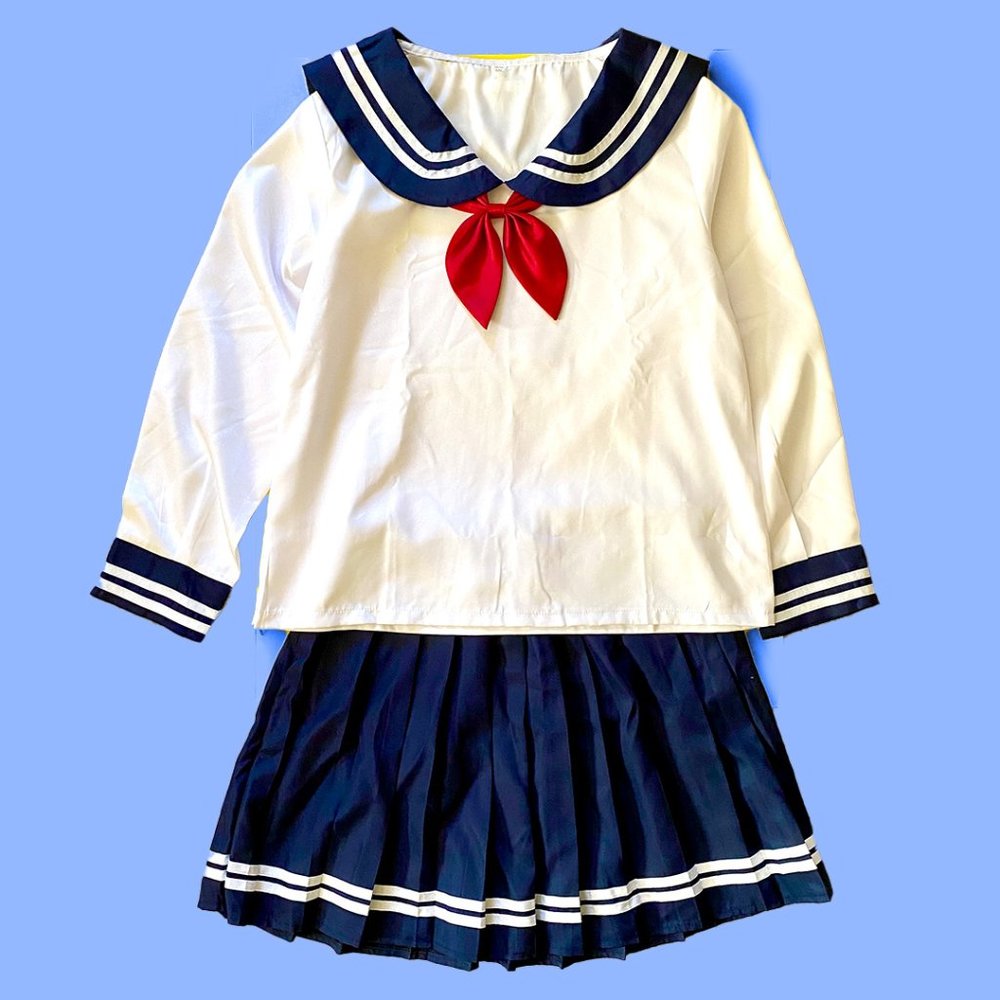 Japanese Seifuku Sailor School Uniform Cosplay Costume Set